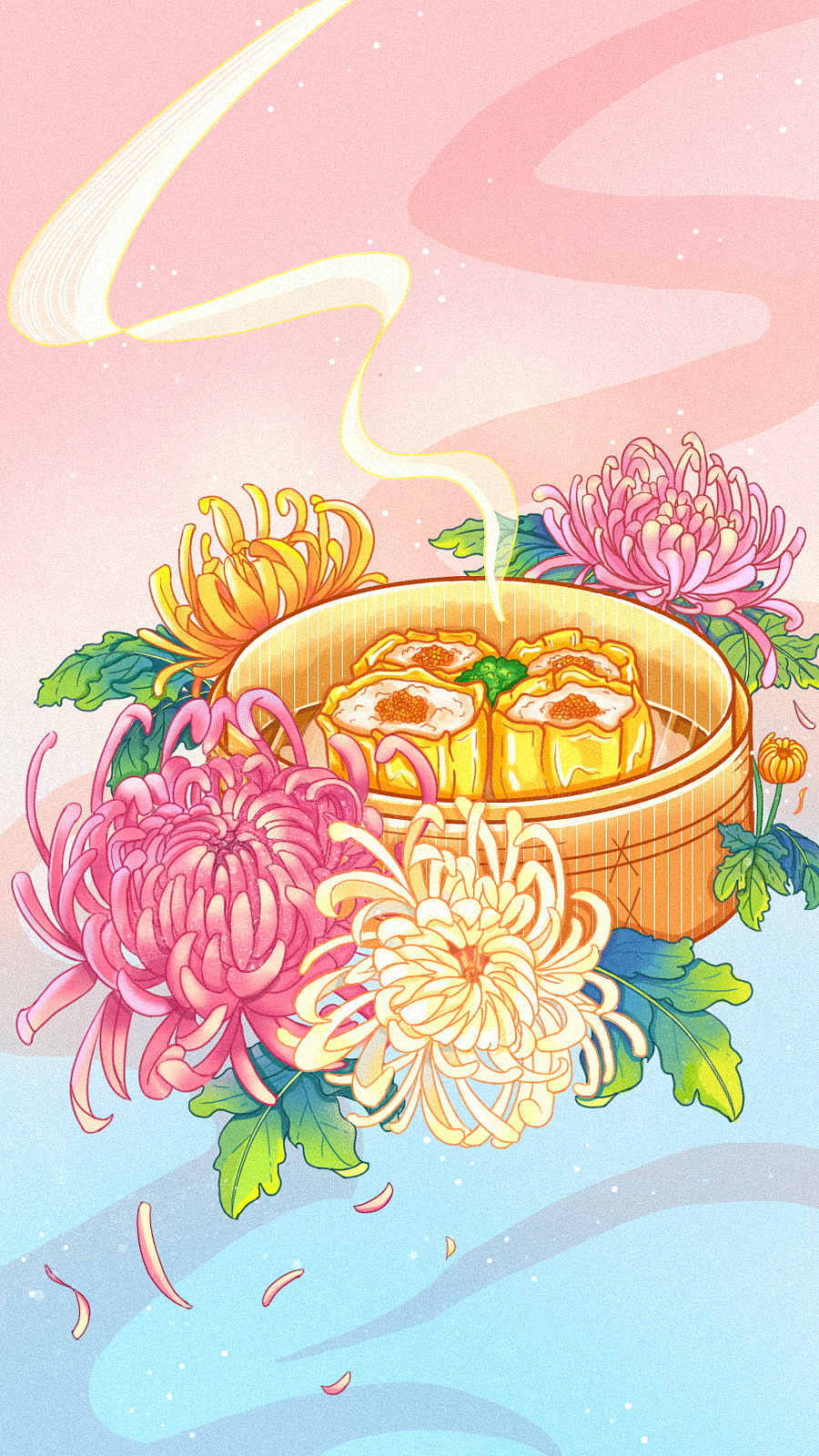 广东的早茶（图ZMjU1NDIxNDA0） - 商业插画 - 站酷设计师木心设计原创素材 - 站酷ZCOOL