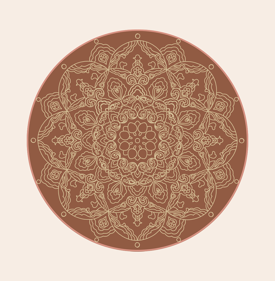 宝相花纹样(临摹)|平面|图案|snow纸飞机 - 临摹作品 - 站酷 (zcool)