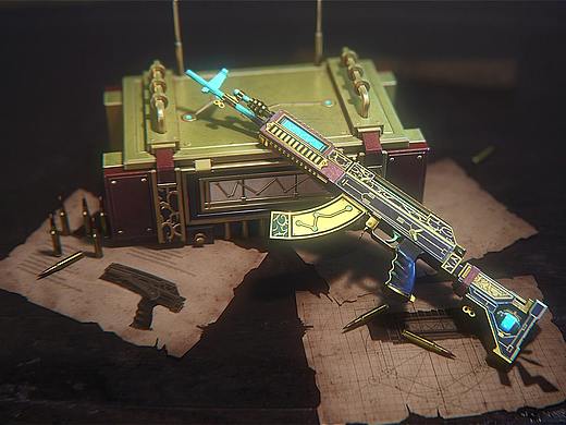 一段PUBG的枪支展示