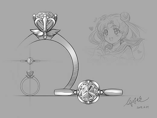 PS 手绘板 ipad绘画procreate高级珠宝设计手绘