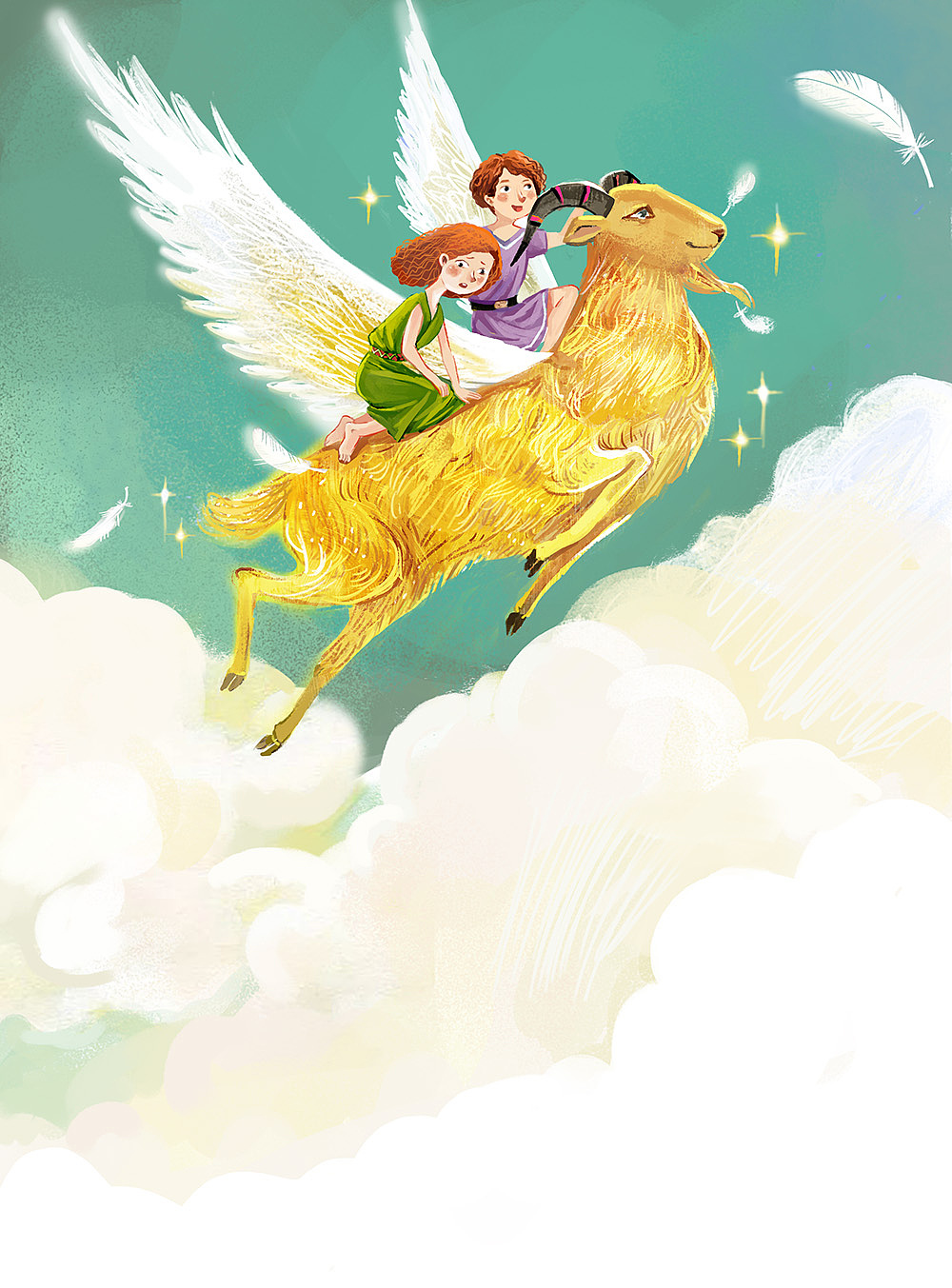 《古希腊神话》插图|插画|儿童插画|ameilili_原创作品-站酷(zcool)