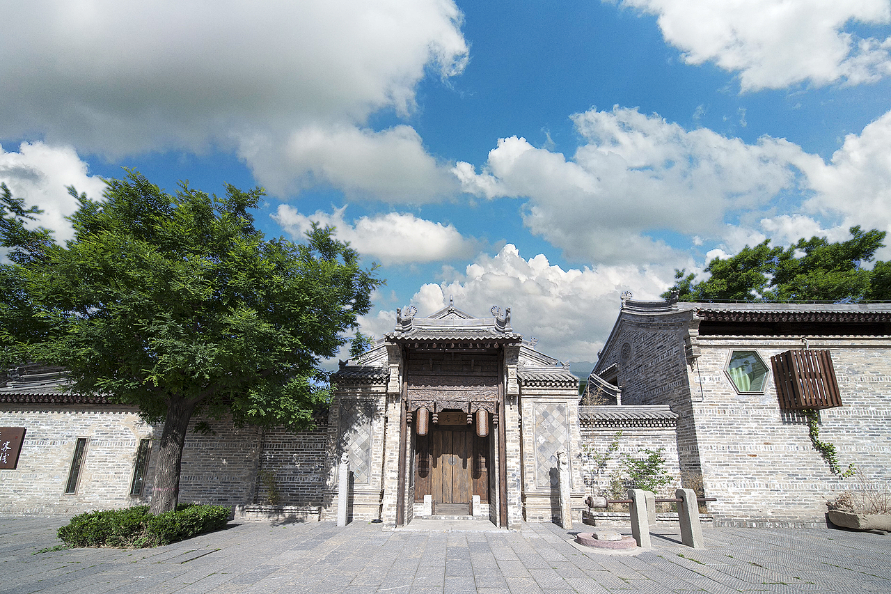 《夏日登城门楼寓望序》王勃 || 韩城古城手绘地图（图ZMTgwNjA5MDky） - 商业插画 - 站酷设计师蔚沫原创素材 - 站酷ZCOOL