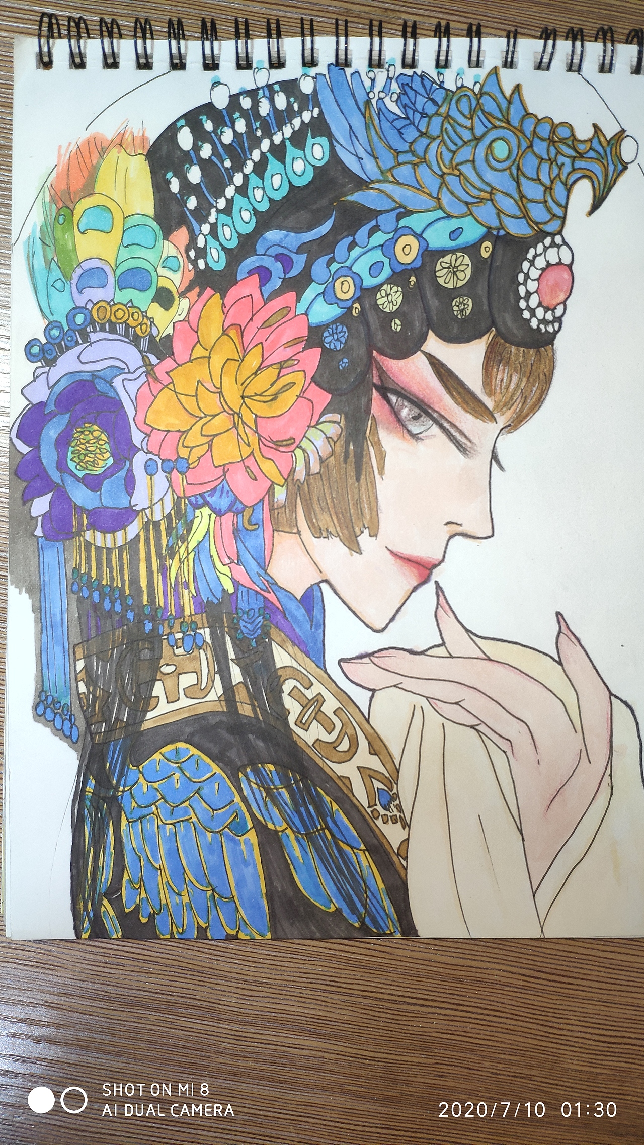 手绘戏子 线稿 马克笔上色 临摹 头像版权北京/插画师/2年前/41浏览