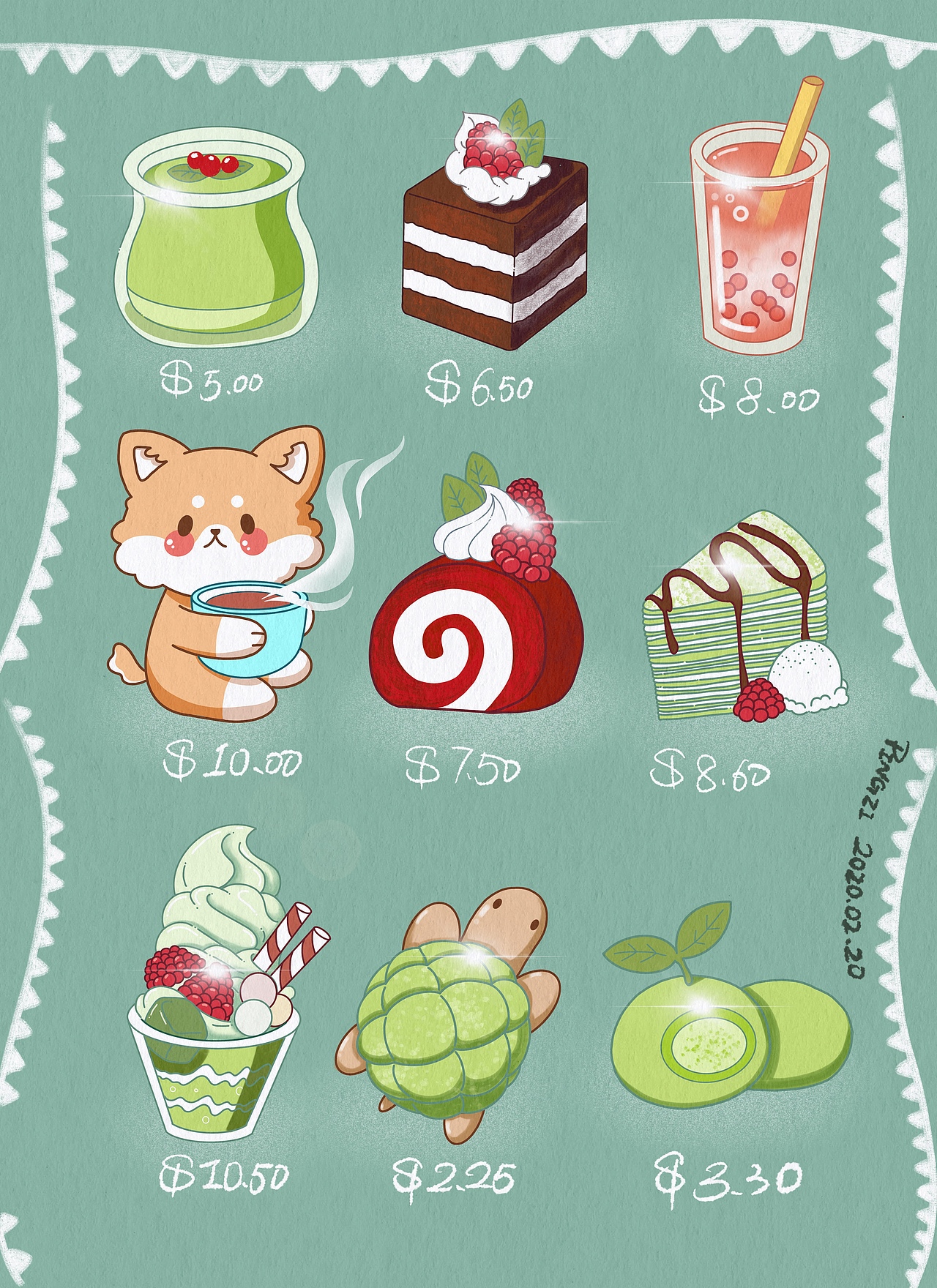 甜点|插画|商业插画|z89088881_临摹作品-站酷zcool