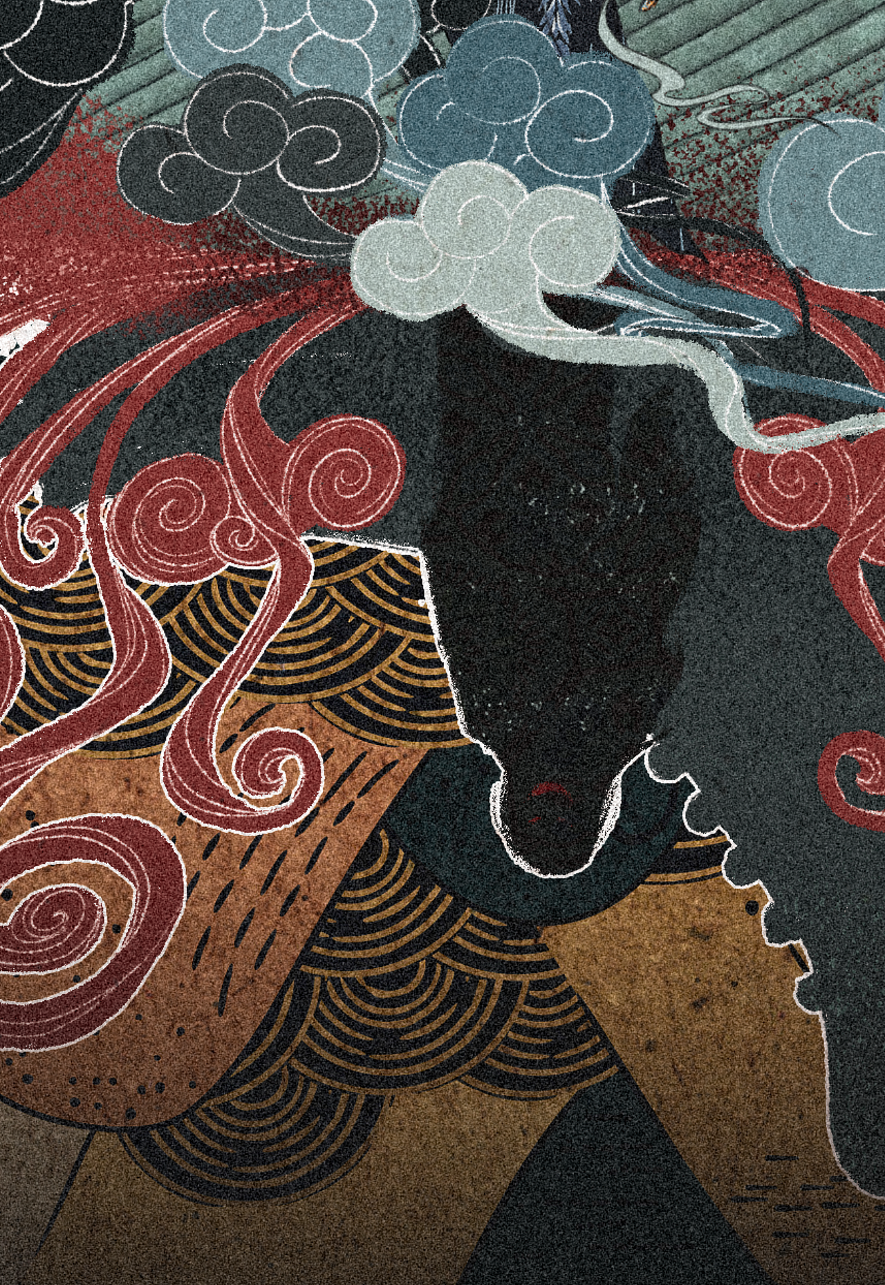 【剧本杀美术】众目之下的无形之刃|海报+浮世绘+日漫