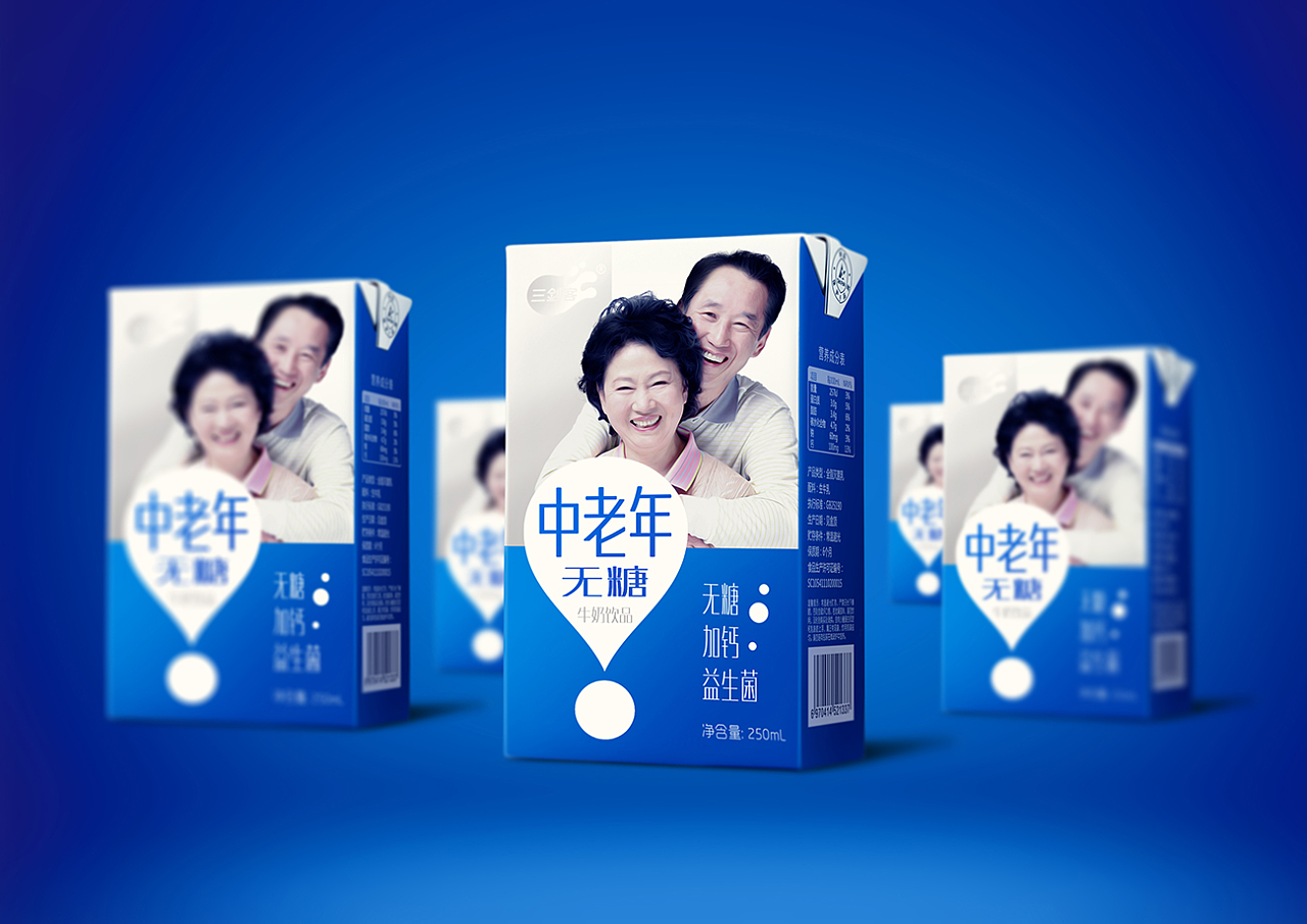三剑客——中老年无糖牛奶|平面|包装|本质品牌设计 - 原创作品 - 站