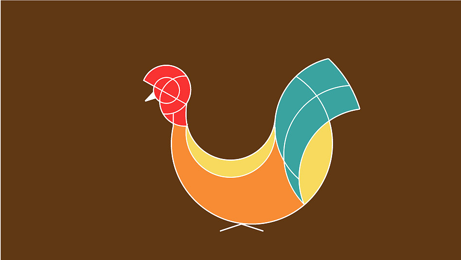 黄金分割圆（每日一画AI）