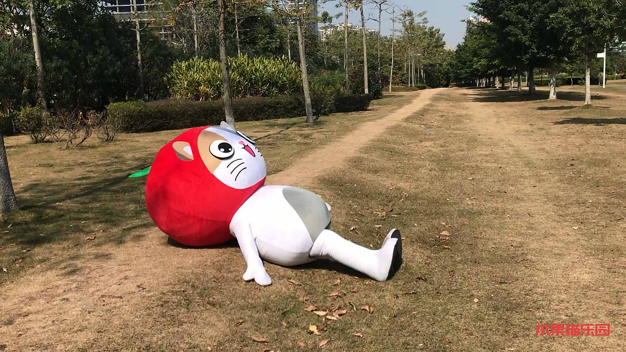 苹果猫人偶--在公园里疯（图ZMTA3MDIyMjg0） - 其他摄影 - 站酷设计师水果猫乐园原创素材 - 站酷ZCOOL