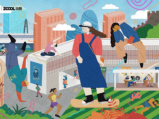 新长城·新青年（个人主页-ZNTU4NjY5NzY=） - 图案 - 站酷设计师若子ROZI原创素材 - 站酷ZCOOL