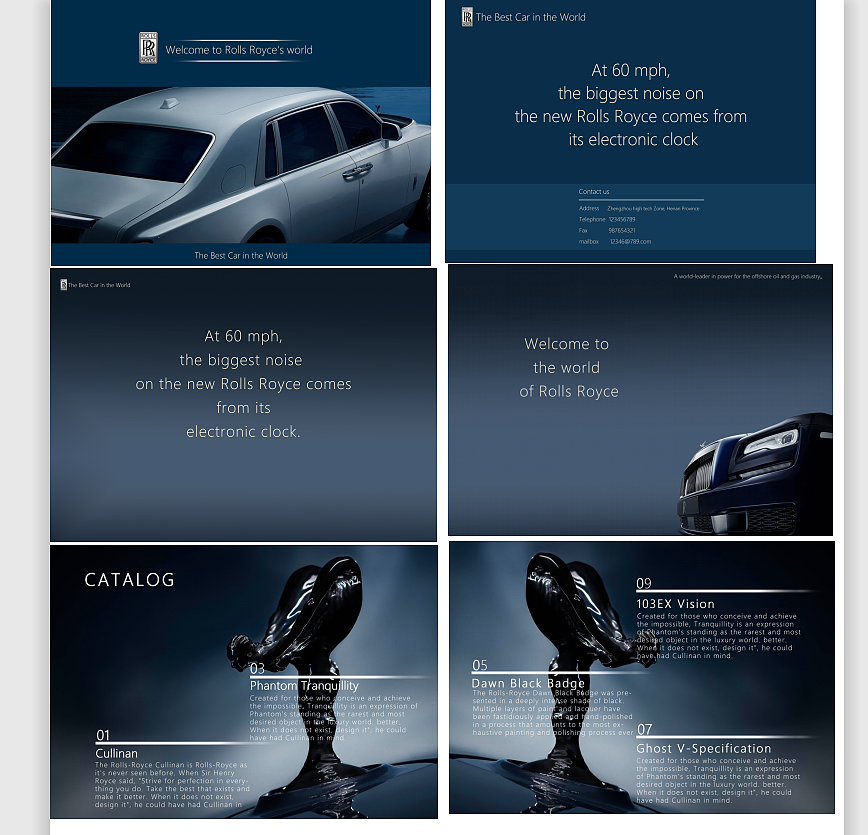 劳斯莱斯产品手册