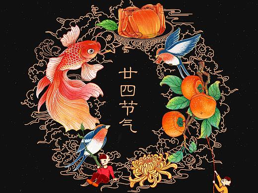 京东生鲜24节气视觉总结-页面周边字体资源位