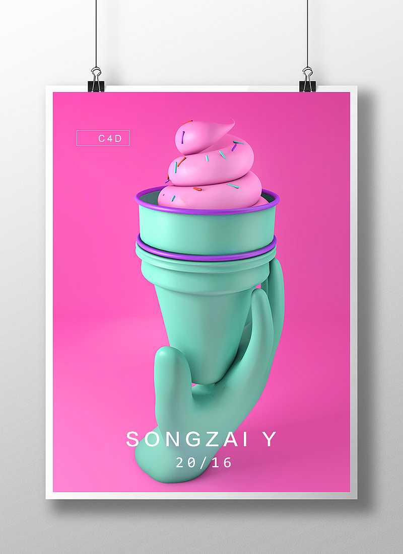 C4D-BE站作品临摹(附源文件)（图ZNjYzMzE3MjA=） - 其他三维 - 站酷设计师SZZZY原创素材 - 站酷ZCOOL