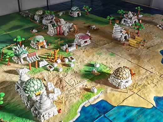 石器時代瑪麗娜絲漁村沙盤（個人主頁-ZNTMzMzA3OTI=） - 手辦/模玩 - 站酷設(shè)計師模天下原創(chuàng)素材 - 站酷ZCOOL