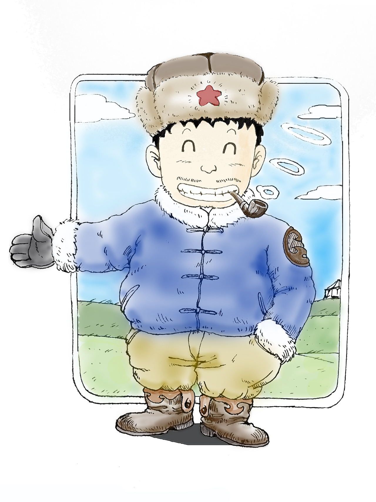 欢迎到草原来（图ZMjczNDMzNjgw） - 单幅漫画 - 站酷设计师飞翔在亚德里亚海原创素材 - 站酷ZCOOL