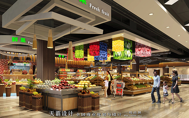 供烟台商业空间设计客户参考的大型商业空间设计效果图