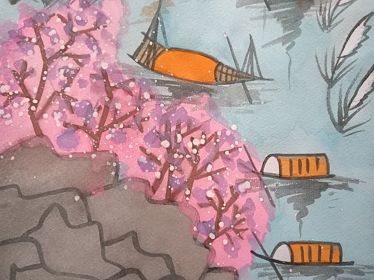 疏影横斜水清浅,暗香浮动月黄昏。