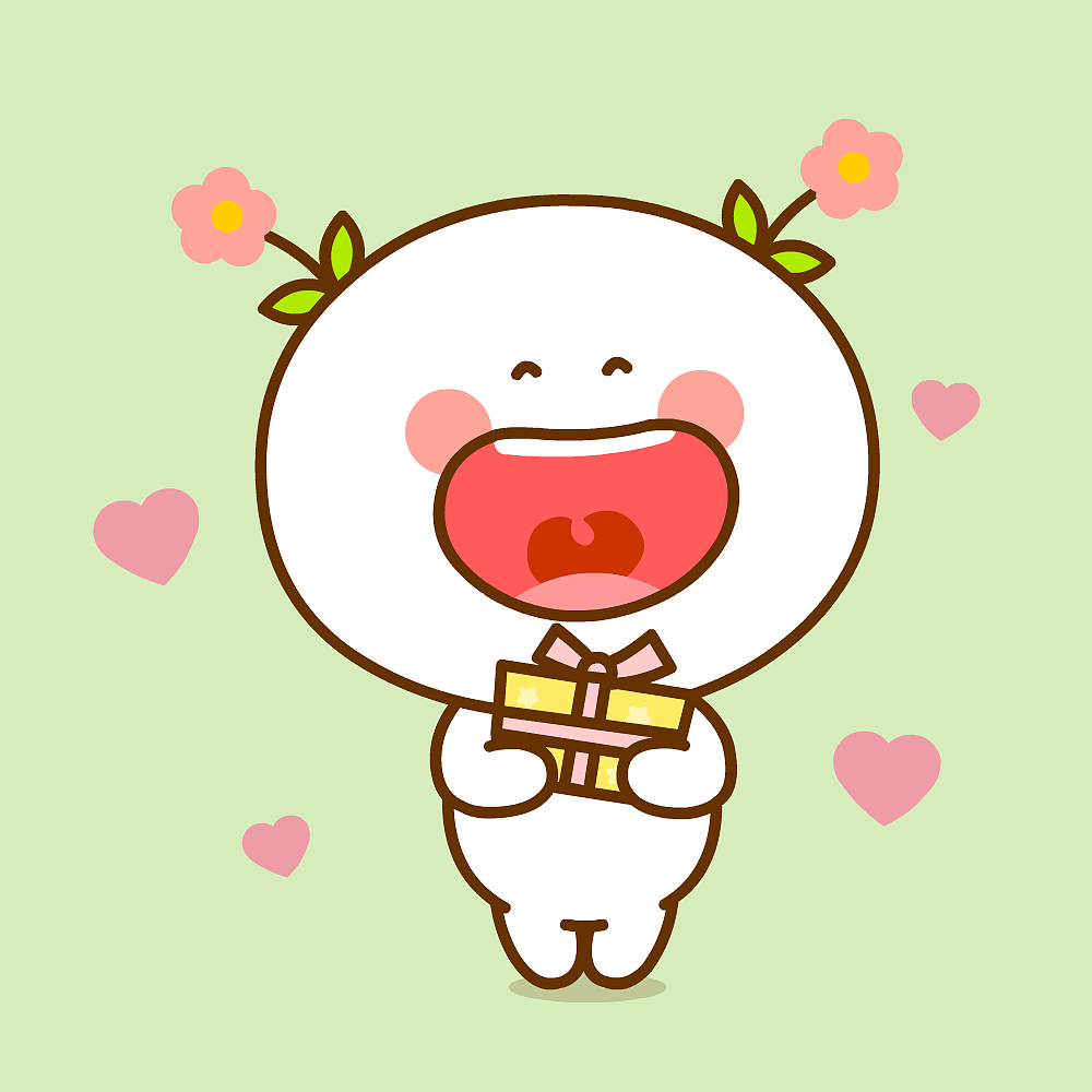 二花 微信表情 卡通动漫 头像壁纸 可爱情侣 幸福