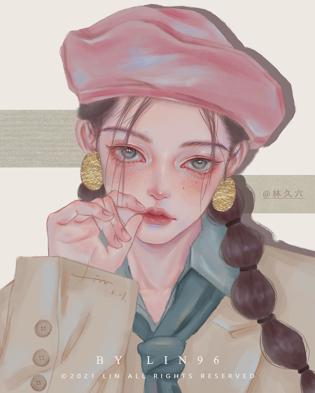 2021年少女人像插画合集（图ZMjc1NzcyMTY4） - 创作习作 - 站酷设计师久六原创素材 - 站酷ZCOOL