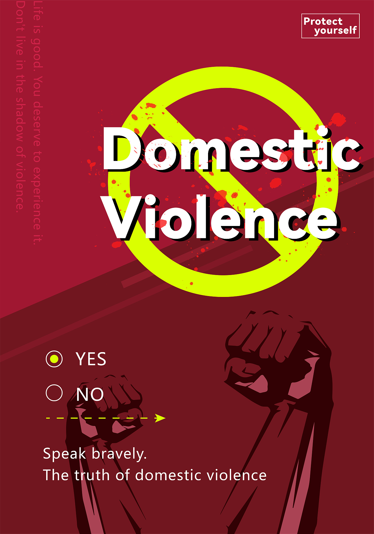 反对暴力against violence 海报|平面|海报|mianht - 原创作品 - 站酷