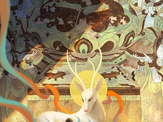 神鹿-敦煌（個人主頁-ZNjIzMDQ3NjA=） - 創(chuàng)作習(xí)作 - 站酷設(shè)計師維ABC原創(chuàng)素材 - 站酷ZCOOL