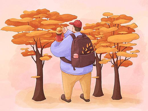 三月插画-相伴四季的爱