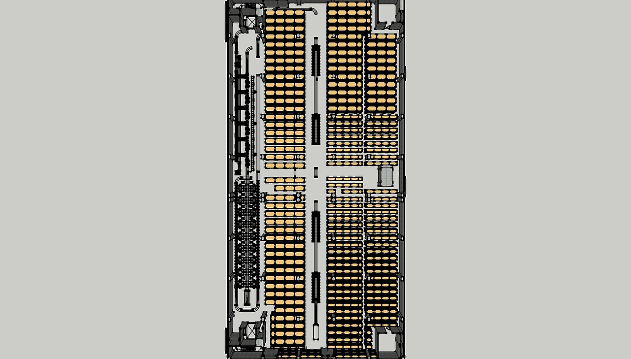 本人与某服装公司合作的仓库改造项目效果图