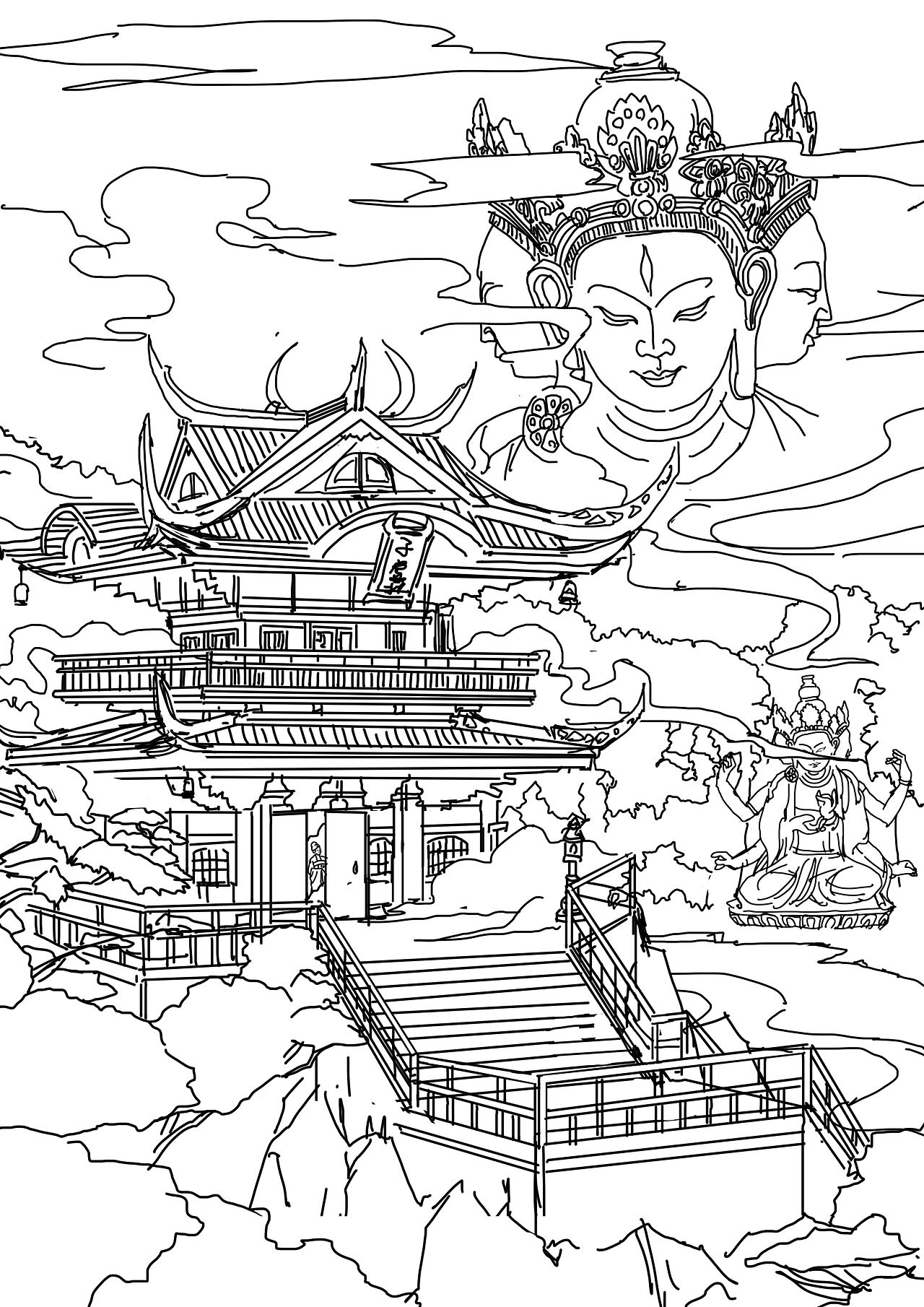 《参商·子虚楼》（图ZMjc0MTYwMDMy） - 概念设定 - 站酷设计师mmzvp原创素材 - 站酷ZCOOL