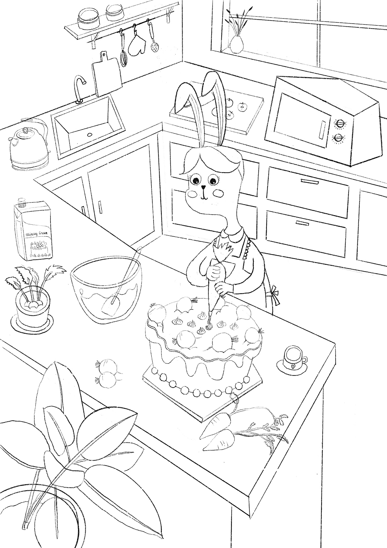 原创儿童插画步骤图