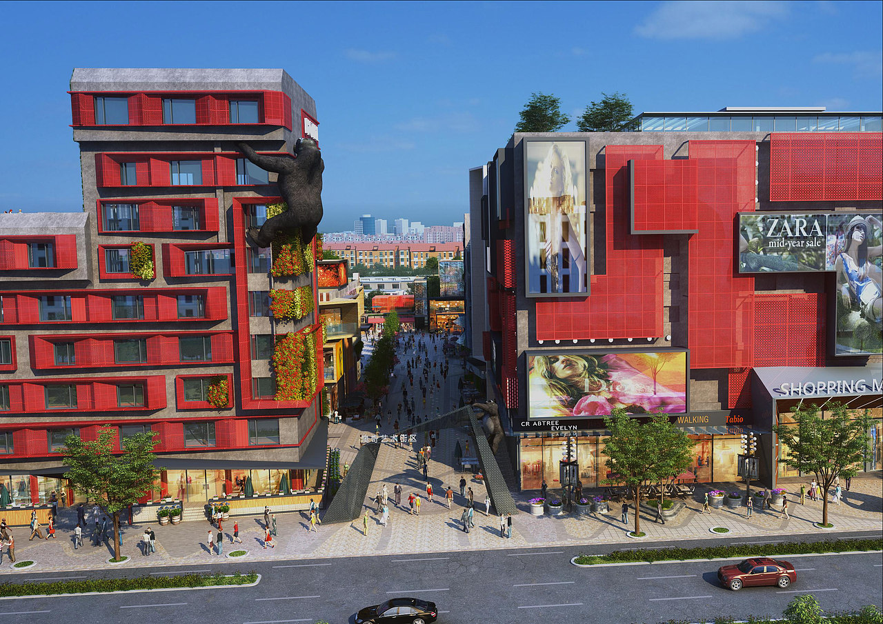 派沃商业街区设计顺德澳奇艺术街区 | 派沃设计（图ZMjY2MzAzNDY0） - 建筑设计 - 站酷设计师派沃设计原创素材 - 站酷ZCOOL