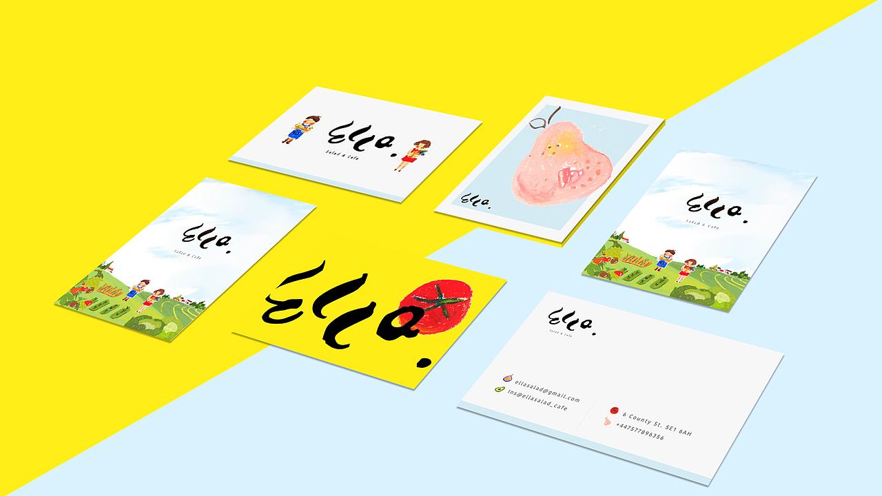 Saladbar的插画视觉branding