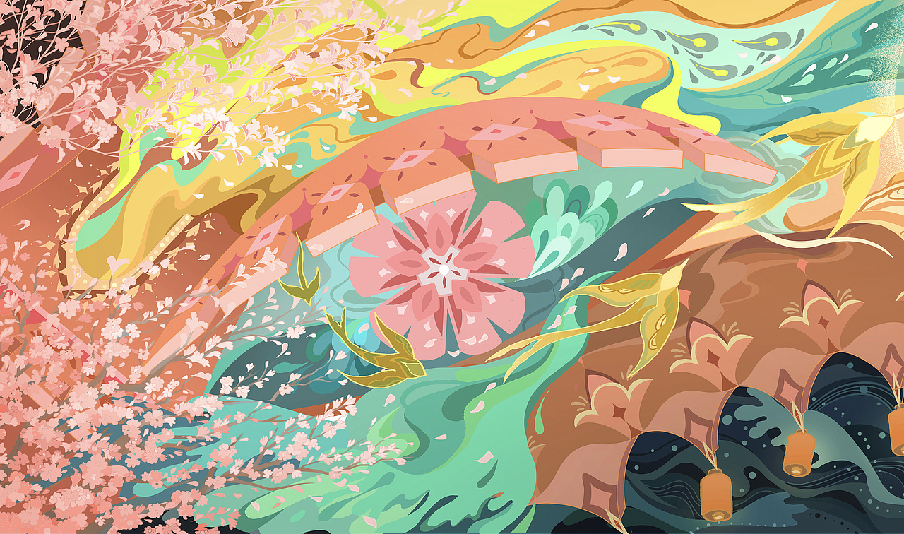 丝路长城-敦煌文化与长城四季长卷