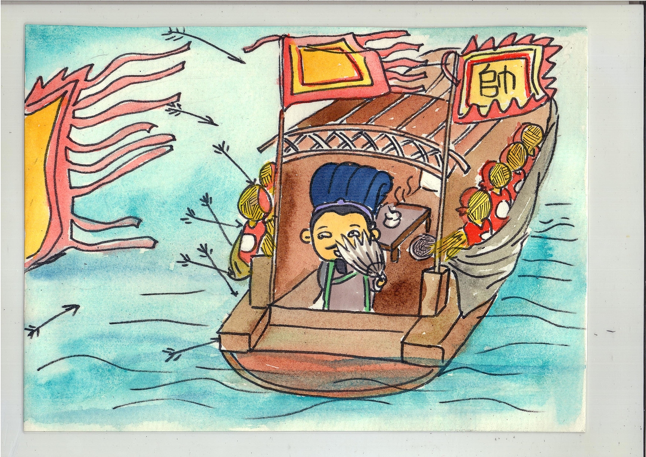 草船借箭|插画|创作习作|北海青芥_原创作品-站酷zcool