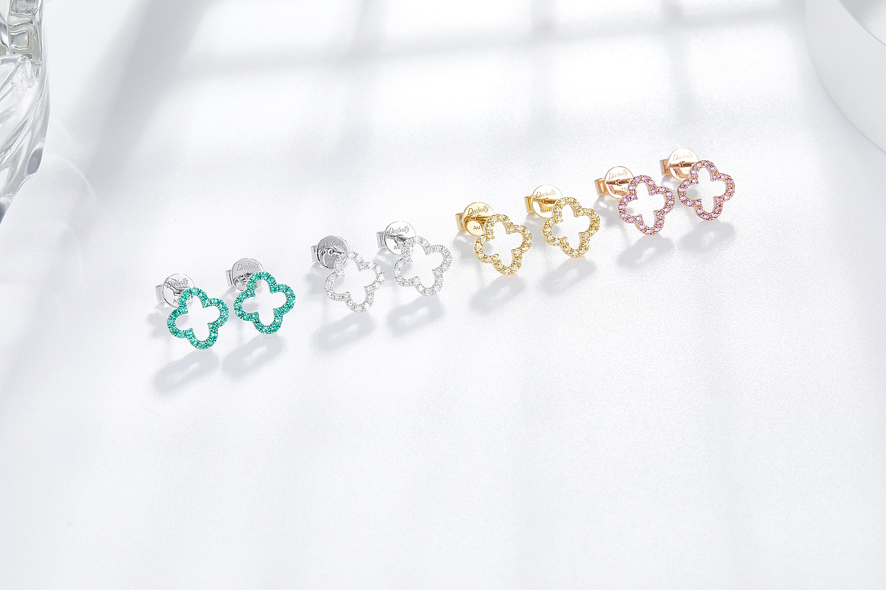 商业珠宝白色场景组合图摄影拍摄