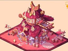单体建筑-猫头鹰酒馆