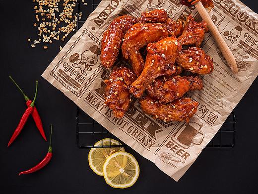 快乐小鸡餐饮品牌美食摄影图  炸鸡  薯条  鸡腿  套餐