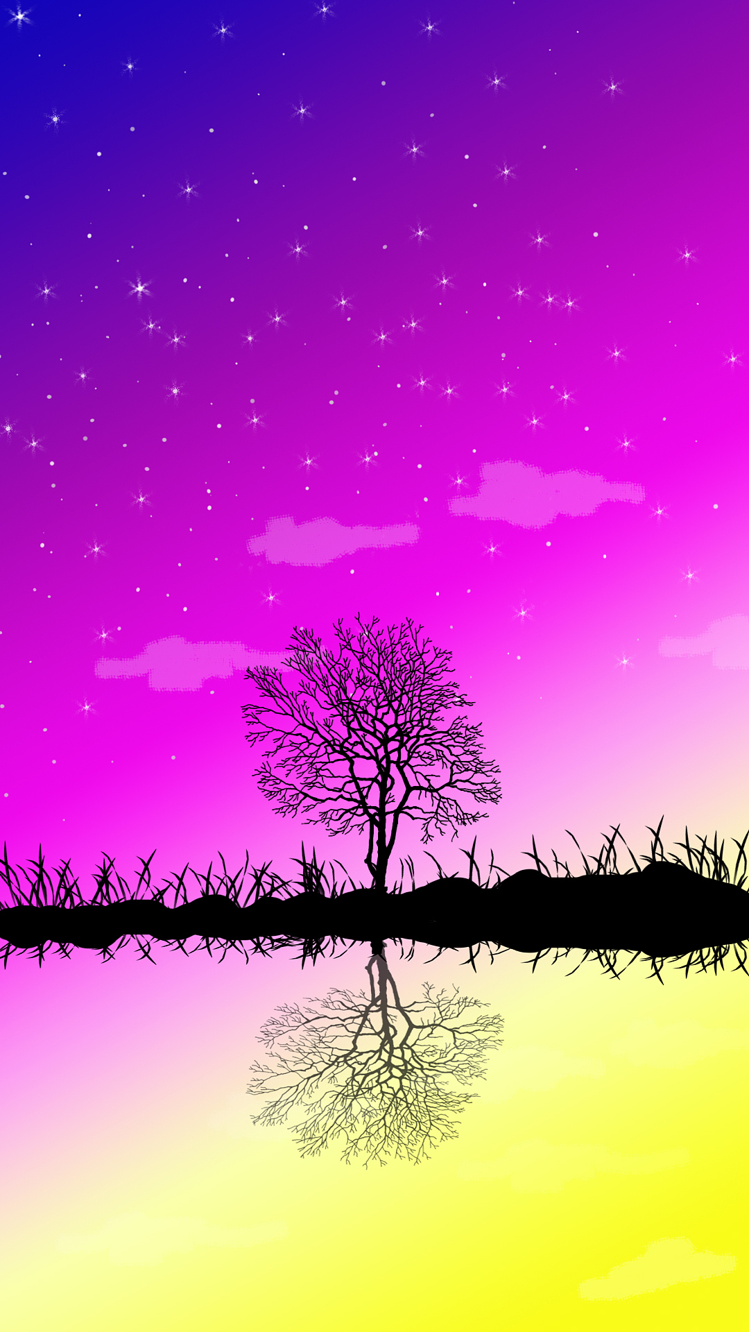 手机背景图之夏夜星空