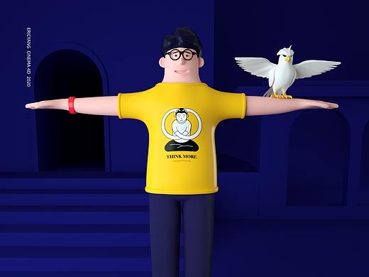 C4D 人物角色（个人主页-ZNDg5ODUwOTY=） - 人物/生物 - 站酷设计师EricyangYXX原创素材 - 站酷ZCOOL