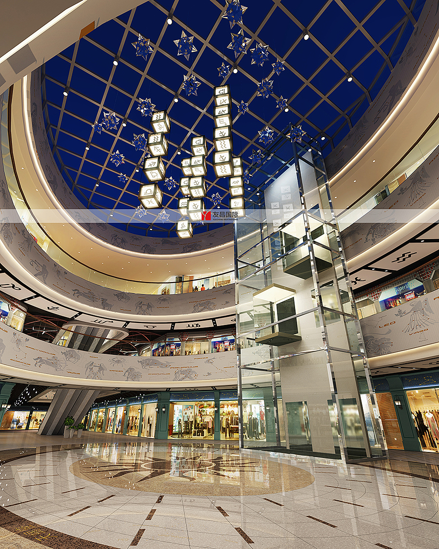 【友昌设计案例】长兴时尚星座广场设计效果图（图ZMjA1MDc2MDcy） - 家装设计 - 站酷设计师友昌商业设计原创素材 - 站酷ZCOOL