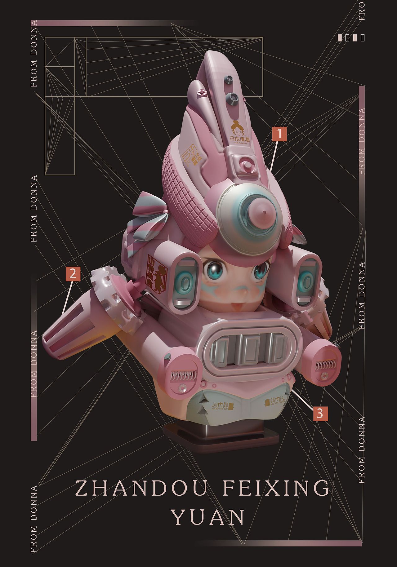 三維建模-戰(zhàn)斗飛行員（圖ZMjc0ODMzODc2） - 人物/生物 - 站酷設(shè)計(jì)師Donna冬棗原創(chuàng)素材 - 站酷ZCOOL