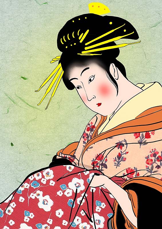 日本和风浮世绘插画（图ZMTk3MzIwOTY0） - 创作习作 - 站酷设计师Charon12原创素材 - 站酷ZCOOL