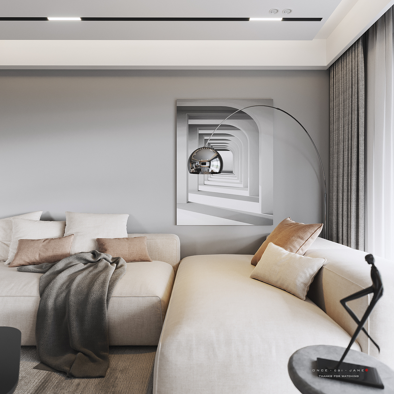 中天 · 湖畔花园 —— O N C E · CGI（图ZMjEyMTcwMTMy） - 家装设计 - 站酷设计师JANE______原创素材 - 站酷ZCOOL