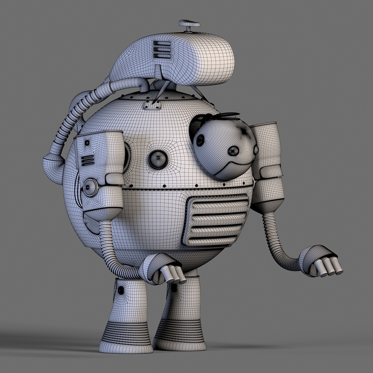 临摹圆胖子机器人