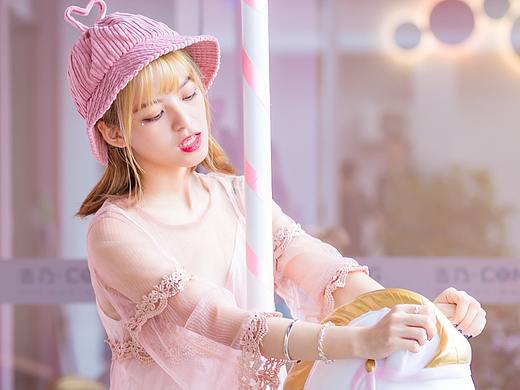 pink pinkの粉红系少女