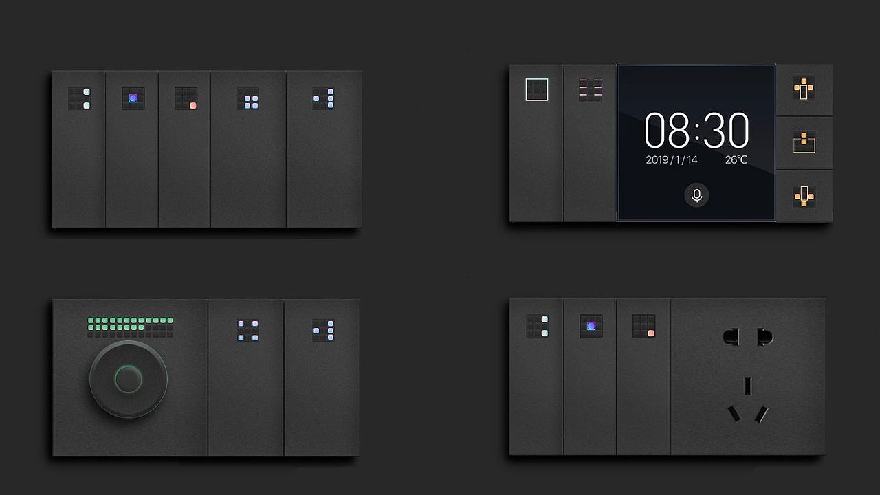 产品设计|视觉模块化开关控制面板设计