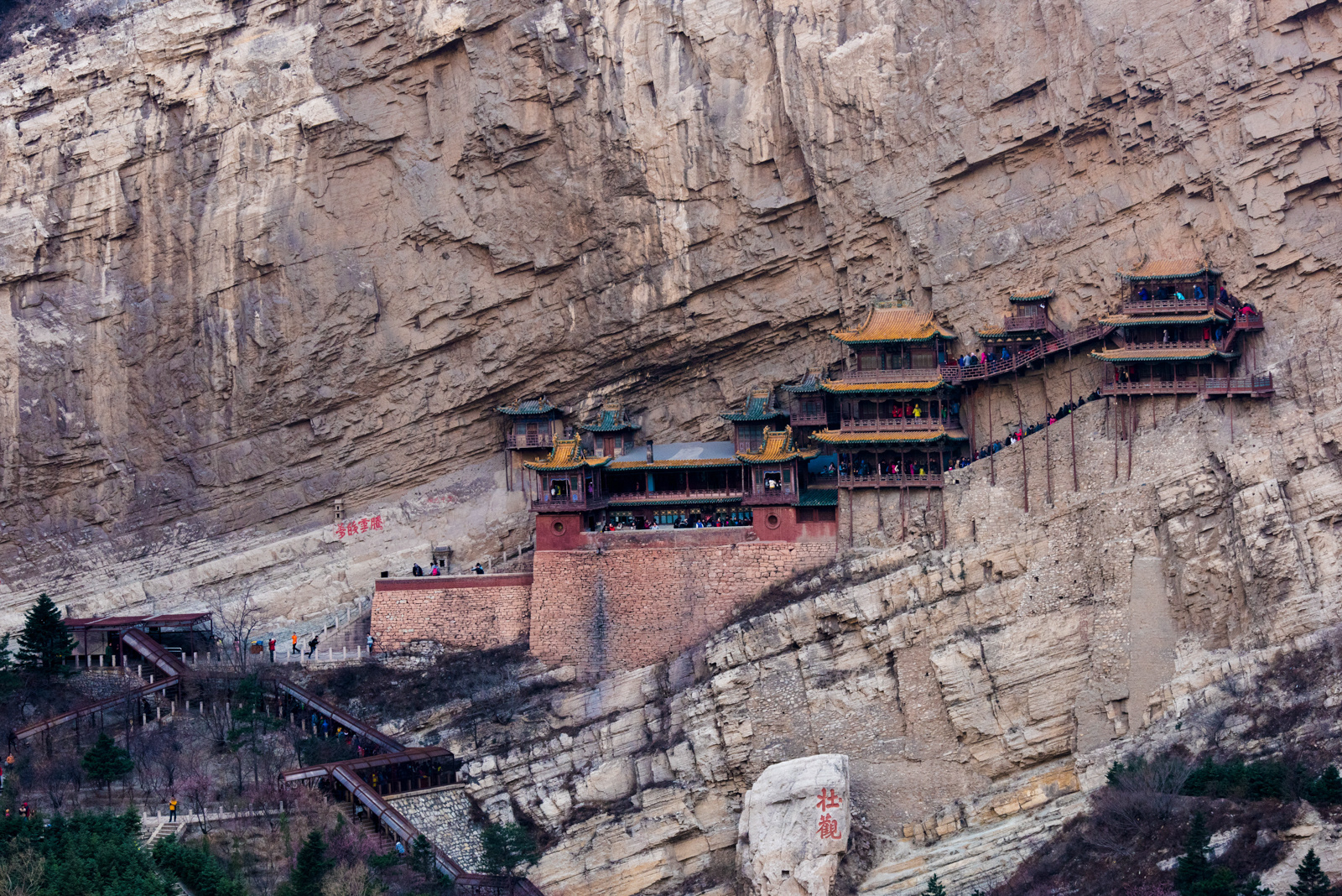 山西大同风光游记 云冈石窟 悬空寺 摄影 落日 天空 云 古建筑