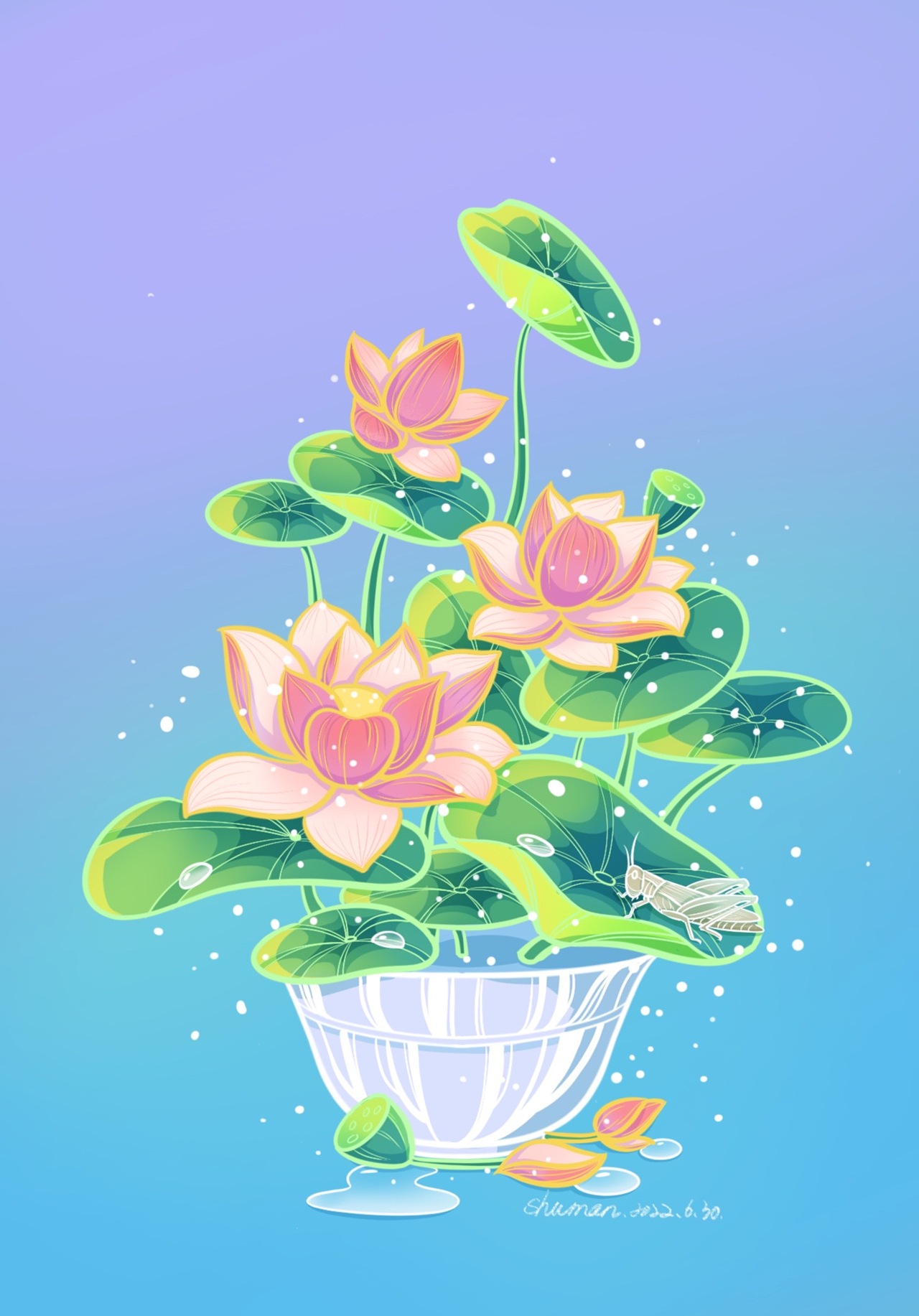 夏天的味道（图ZMzA4MzMxMDMy） - 商业插画 - 站酷设计师书蔓1026原创素材 - 站酷ZCOOL