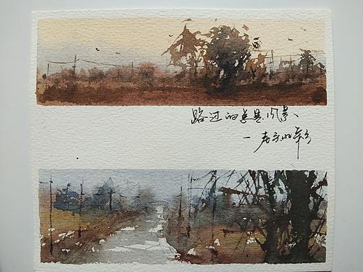 旅行中的小画