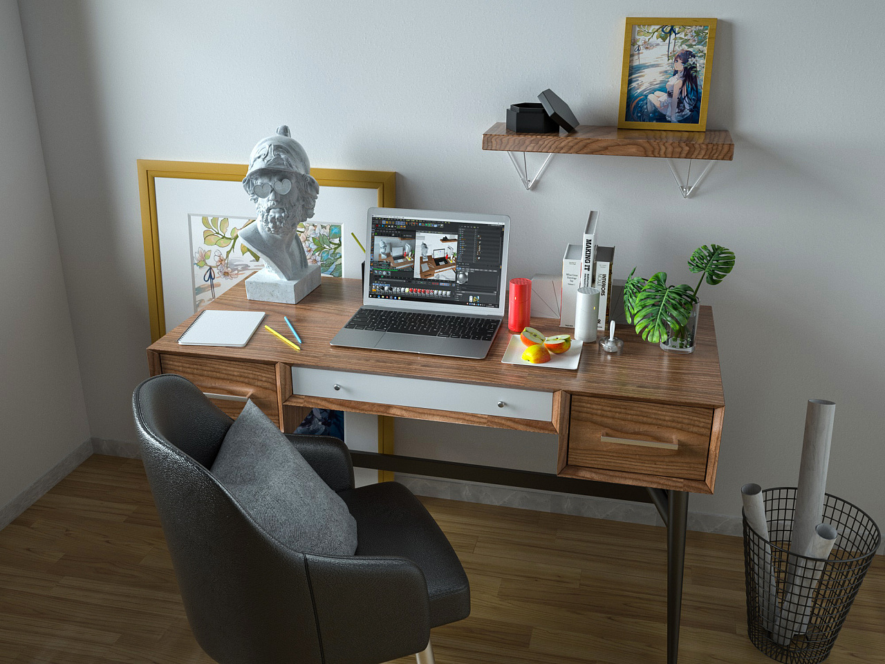 室内小场景渲染练习