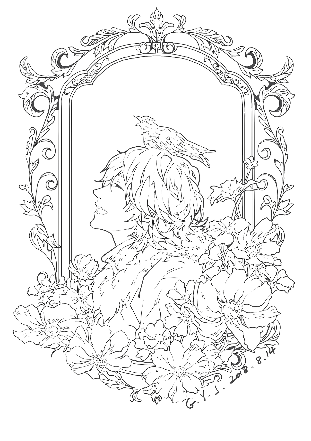 勾线练习|插画|艺术插画|黛米米_临摹作品-站酷zcool