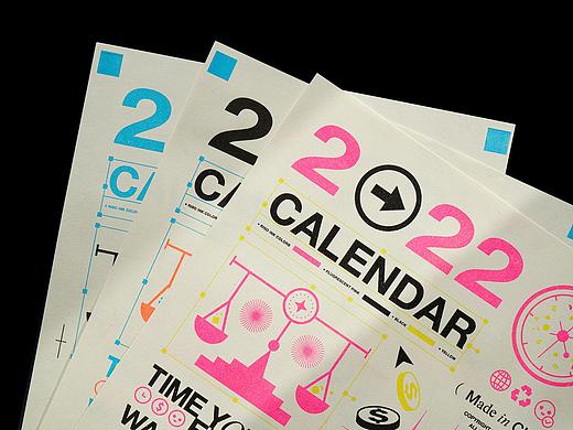 2022 Calendar Poster Design*日历海报&杯垫